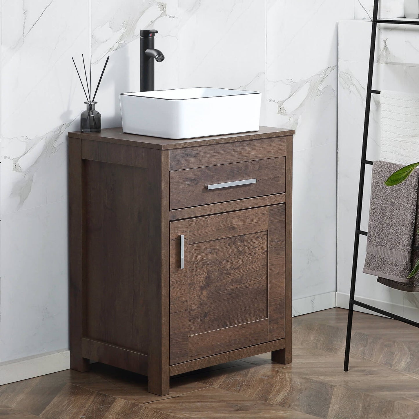 24 Inch Bathroom Vanity Sink Combo#color_brown