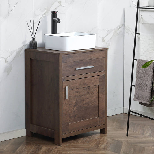 24 Inch Bathroom Vanity Sink Combo#color_brown