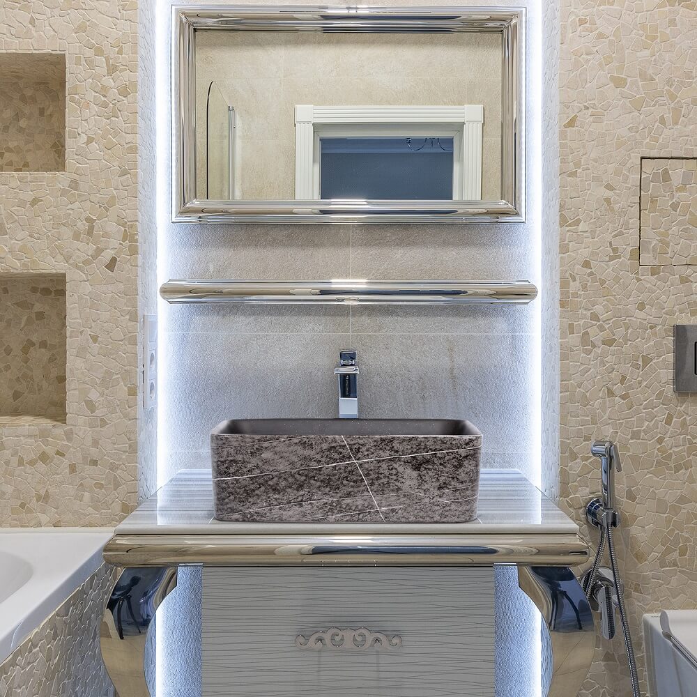 Rectangle Bathroom Sink Above Counter 16'' x 12''