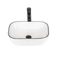 Bathroom Vessel Sink with Faucet Pop up Drain Combo, 18" x 12.6"