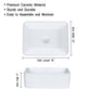 White Rectangular Ceramic Bathroom Sink