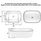 Bathroom Vessel Sink with Faucet Pop up Drain Combo, 18" x 12.6"