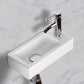 Small Wall Mounted Bathroom Sink, 14.7"x7"#left