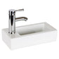 Small Wall Mounted Bathroom Sink, 14.7"x7"#left