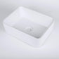 White Rectangular Ceramic Bathroom Sink