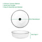 Round Ceramic Bathroom Vessel Sink, 16" x 16" x 5"