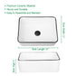 Rectangular Bathroom Sink, 16"x12“